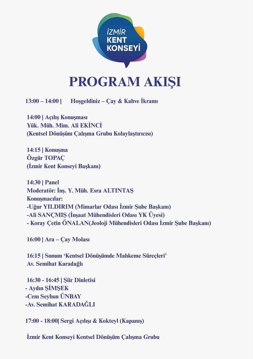 İZMİR'DE KENTSEL DÖNÜŞÜM PANELİ BAŞLIYOR