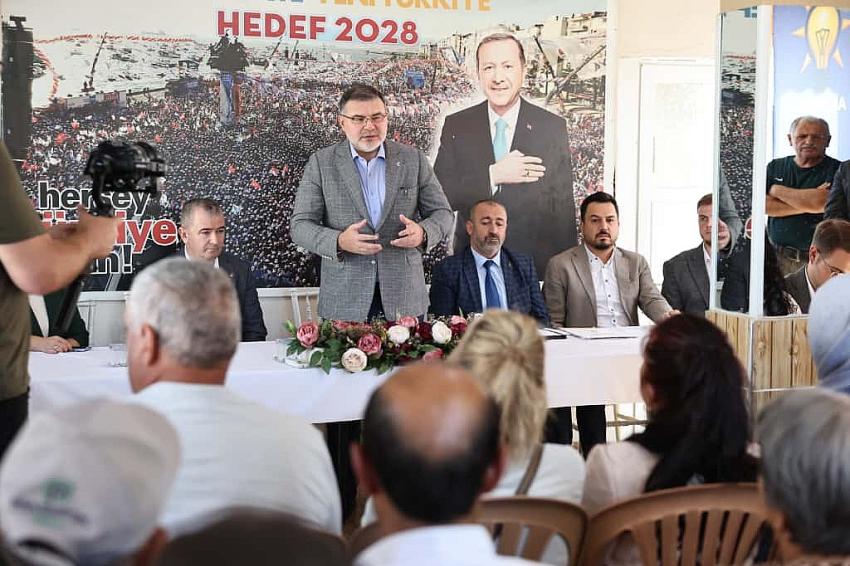 AK PARTİLİ BİLAL SAYGILI KINIK'TA KONUŞTU