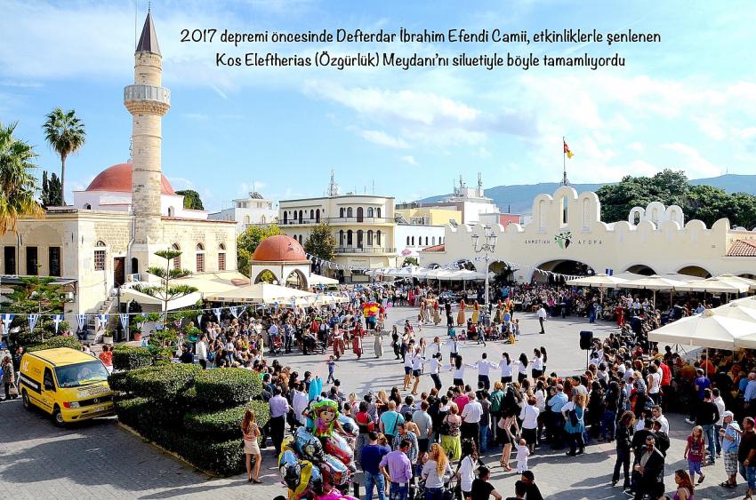 KOS ADASI'NDA 302 YILLIK CAMİİ AYAĞA KALDIRILDI