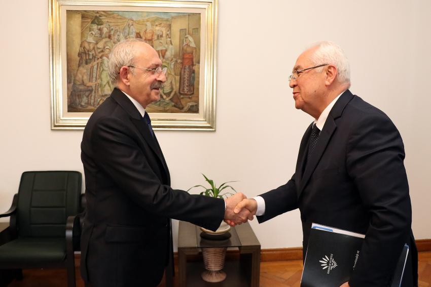 SELVİTOPU'DAN KILIÇDAROĞLU'NA 'HAYIRLI OLSUN' ZİYARETİ