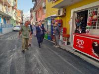KARABAĞLAR'DA SEL VE ASFALT DENETİMİ