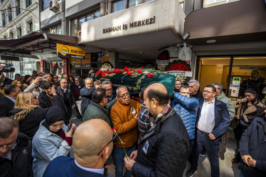 İZMİR BASINI 'BURCU'YU UĞURLADI