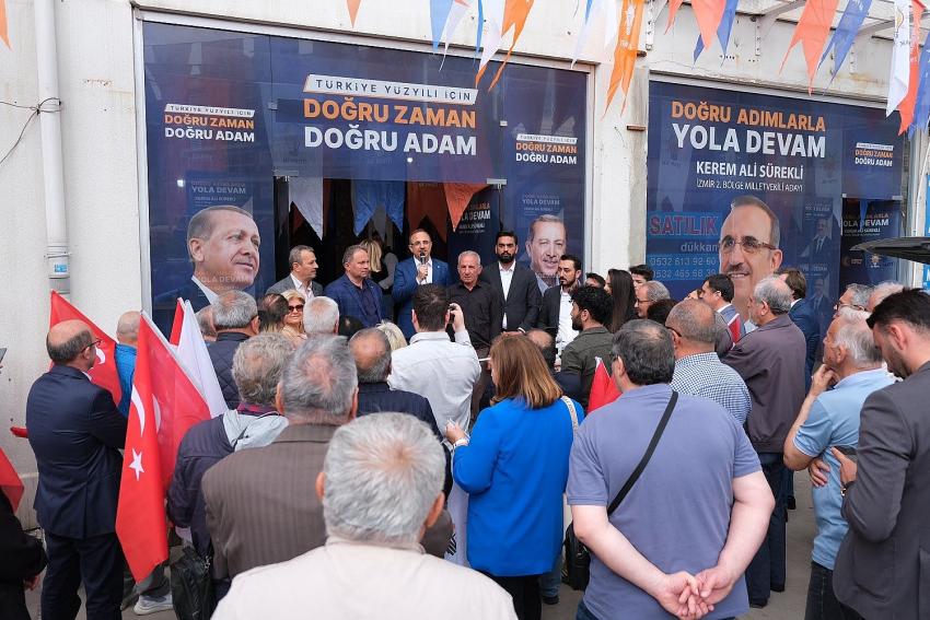 AK PARTİLİ SÜREKLİ:' SAHA BİZE DOĞRU YOLDA OLDIĞIMIZI SÖYLÜYOR'