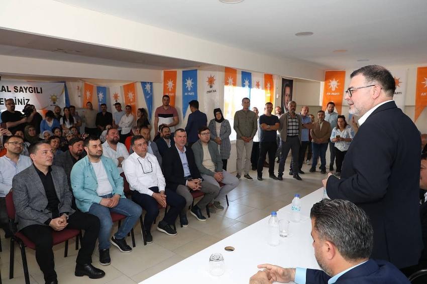 BAŞKAN SAYGILI ÖDEMİŞ'TE KONUŞTU